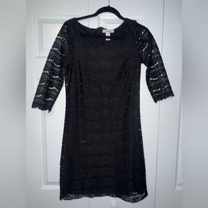 White House Black Market Black Lace Dress